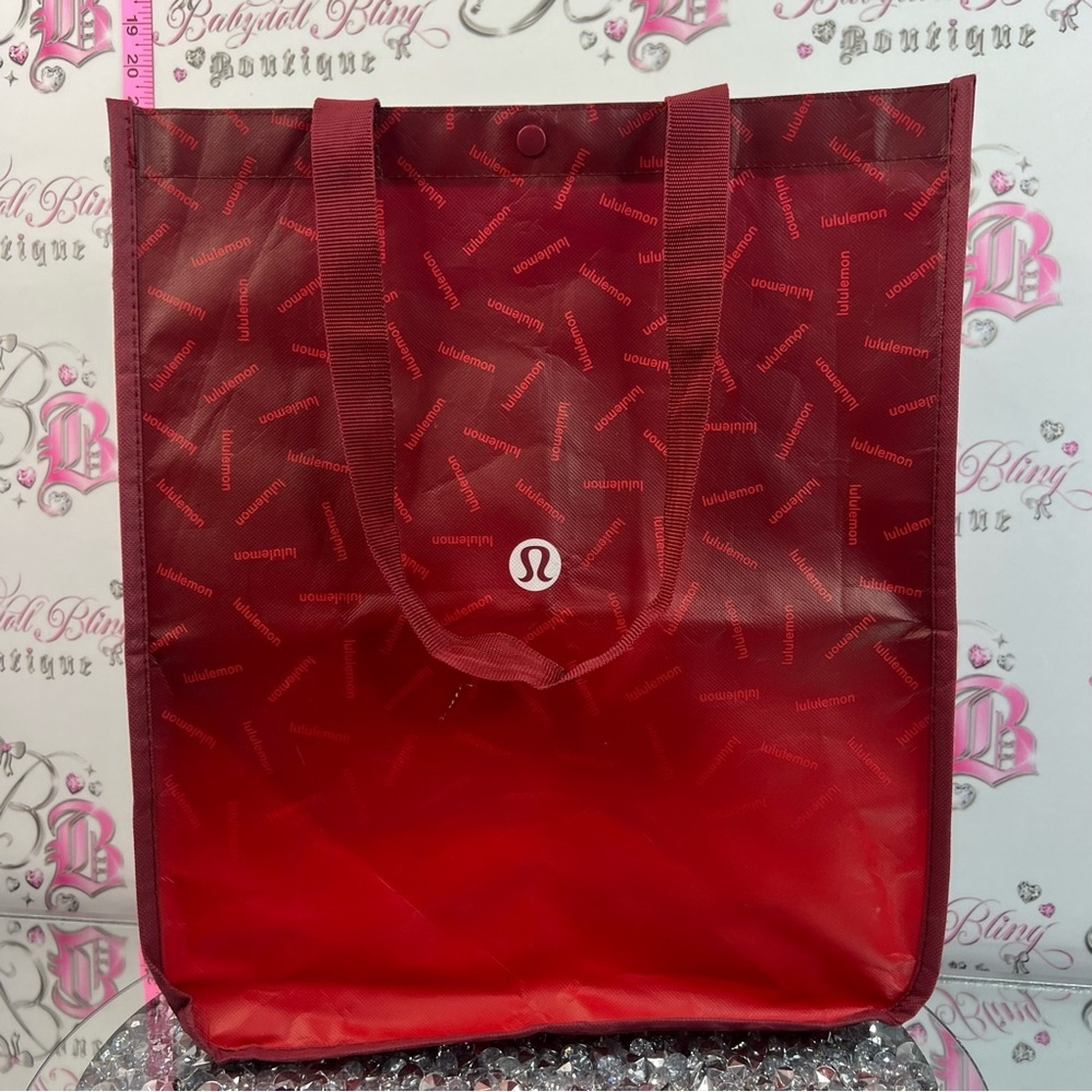 lululemon athletica bag tote collectible Red Ombre Logo Tote